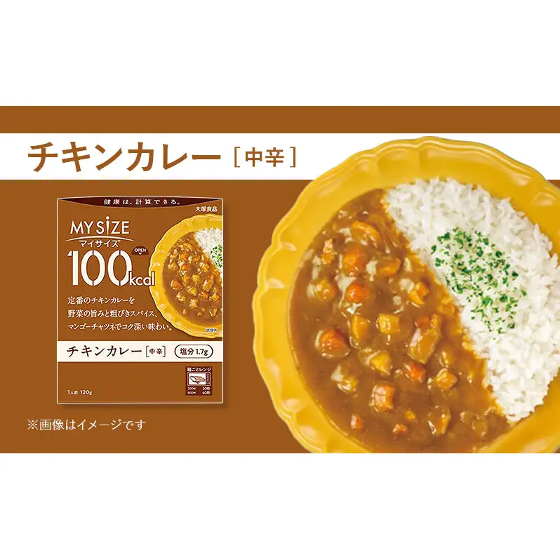 大塚食品 マイサイズ  100kcal チキンカレー（中辛）×ガパオ（辛口） レトルト 計20食 セットレトルト カレー ガパオ インスタント 防災 神奈川県 綾瀬市