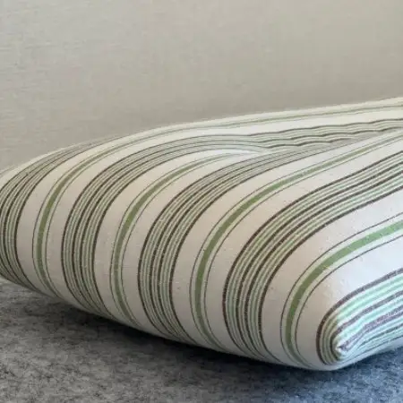 綿まくら(35×55cm)遠州木綿グリーン　【あきる野の匠仕立て】【1737268】