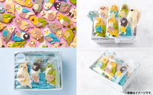【 卵不使用 】 kurimaro collection とりクッキーアートギフトセット （ 5枚入 ） お菓子 菓子 おかし おやつ 洋菓子 焼菓子 クッキー アート ギフト 可愛い クッキーアート クリエイター セット プレゼント