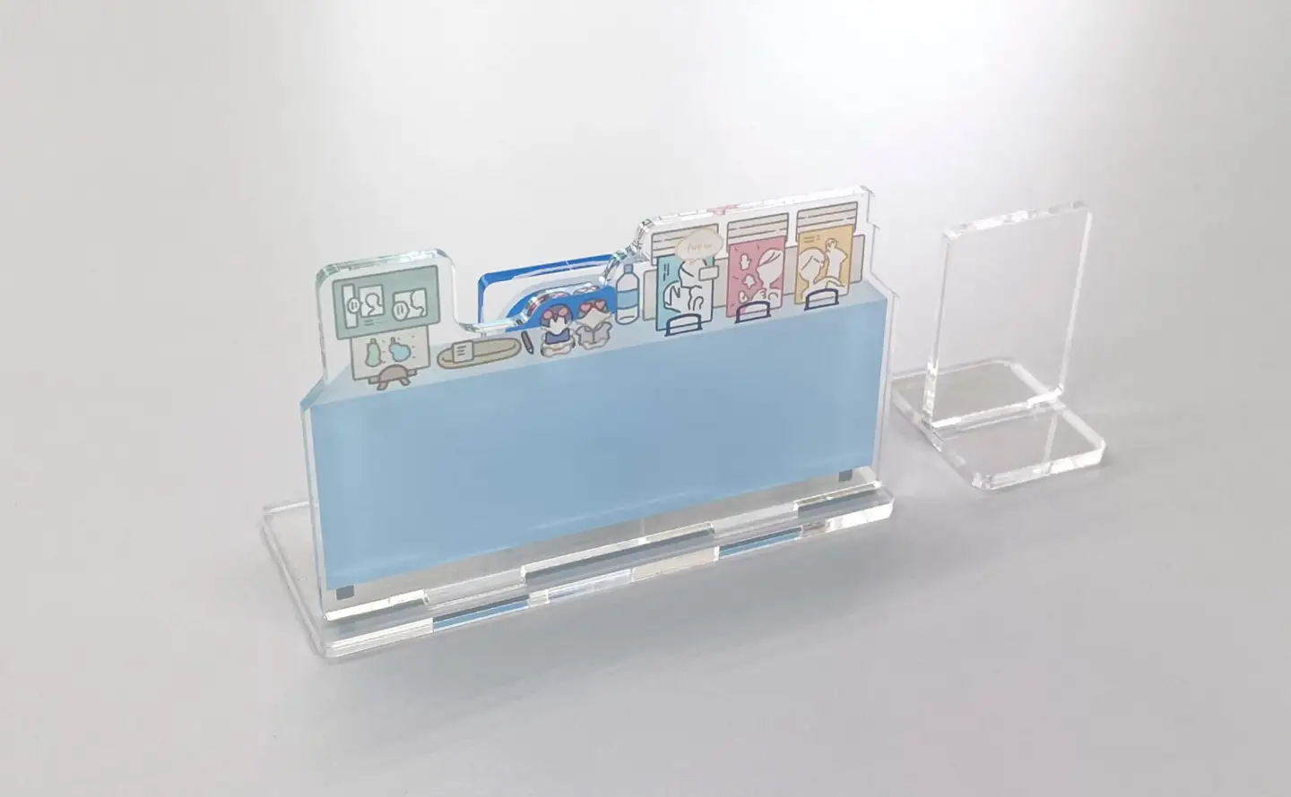 アクリルぱぺスタンド（ぱぺスタ）パステルブルー
