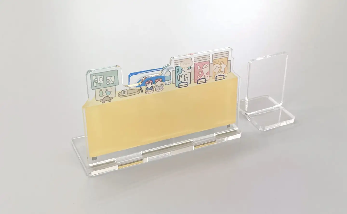 アクリルぱぺスタンド（ぱぺスタ）パステルイエロー