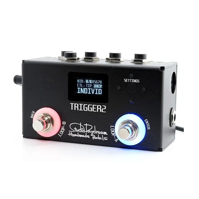 TRIGGER2 V6.3 StudioDaydream スイッチャー 2ループ MIDI コントロール端子 エフェクター ギター