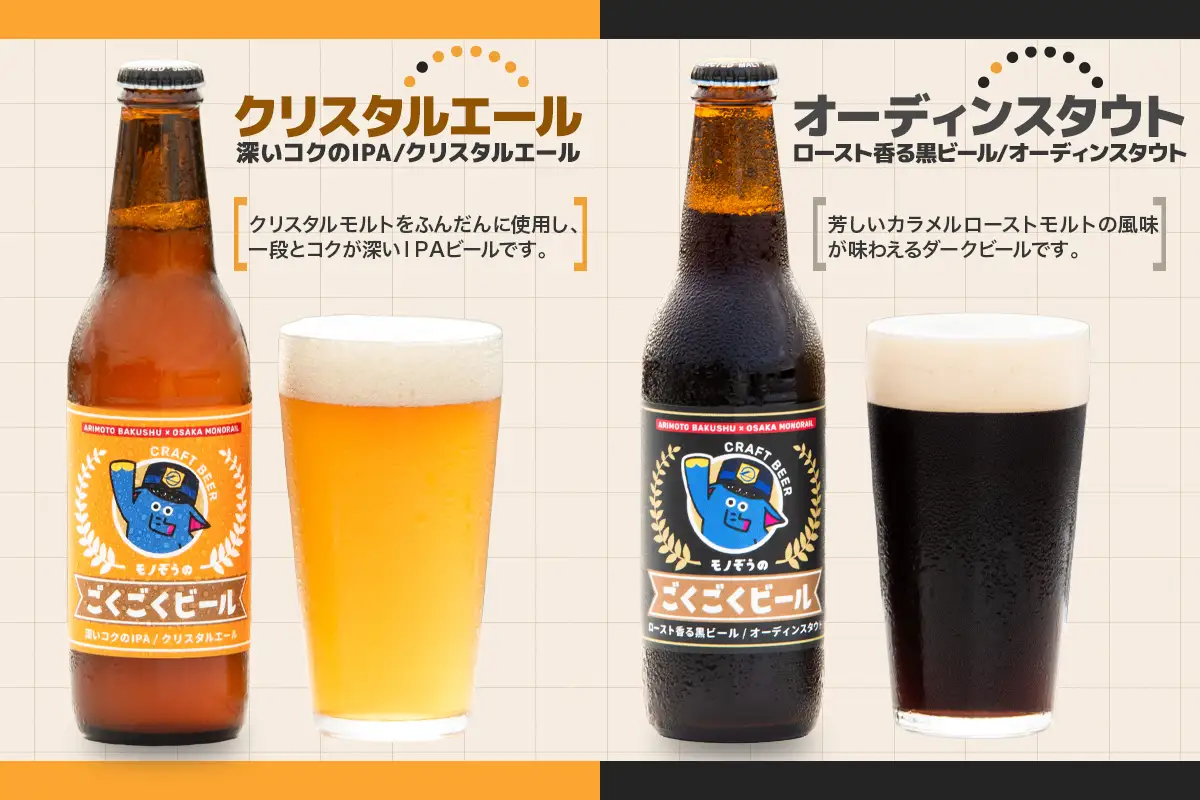 「モノぞうのごくごくビール」6本セット 【定番4本＋おまかせ2本】 大阪モノレールオリジナル品 [2711]