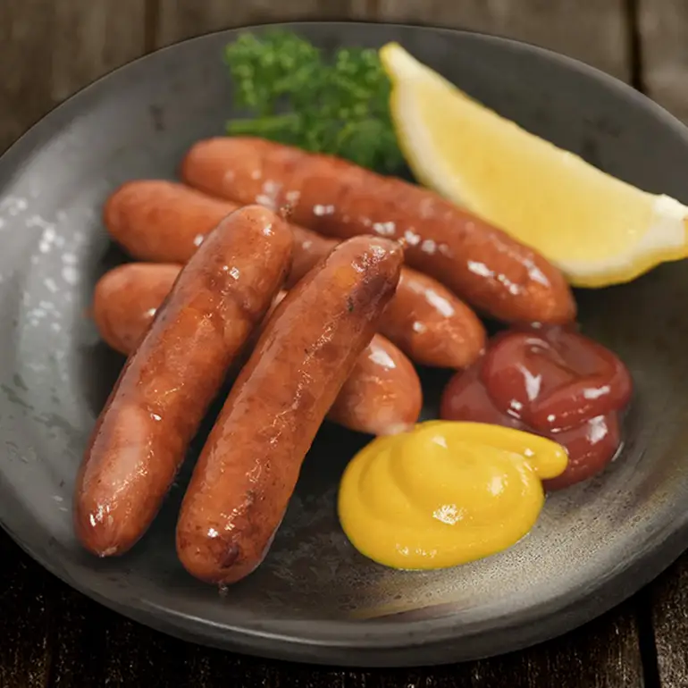 粗挽チーズ入りウインナー6cm 2kg（1kg×2P） BS38