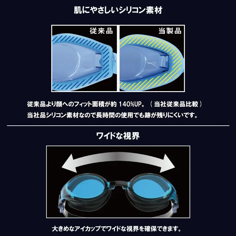 SWANS ゴーグル スイミングゴーグル SW-47re CLA