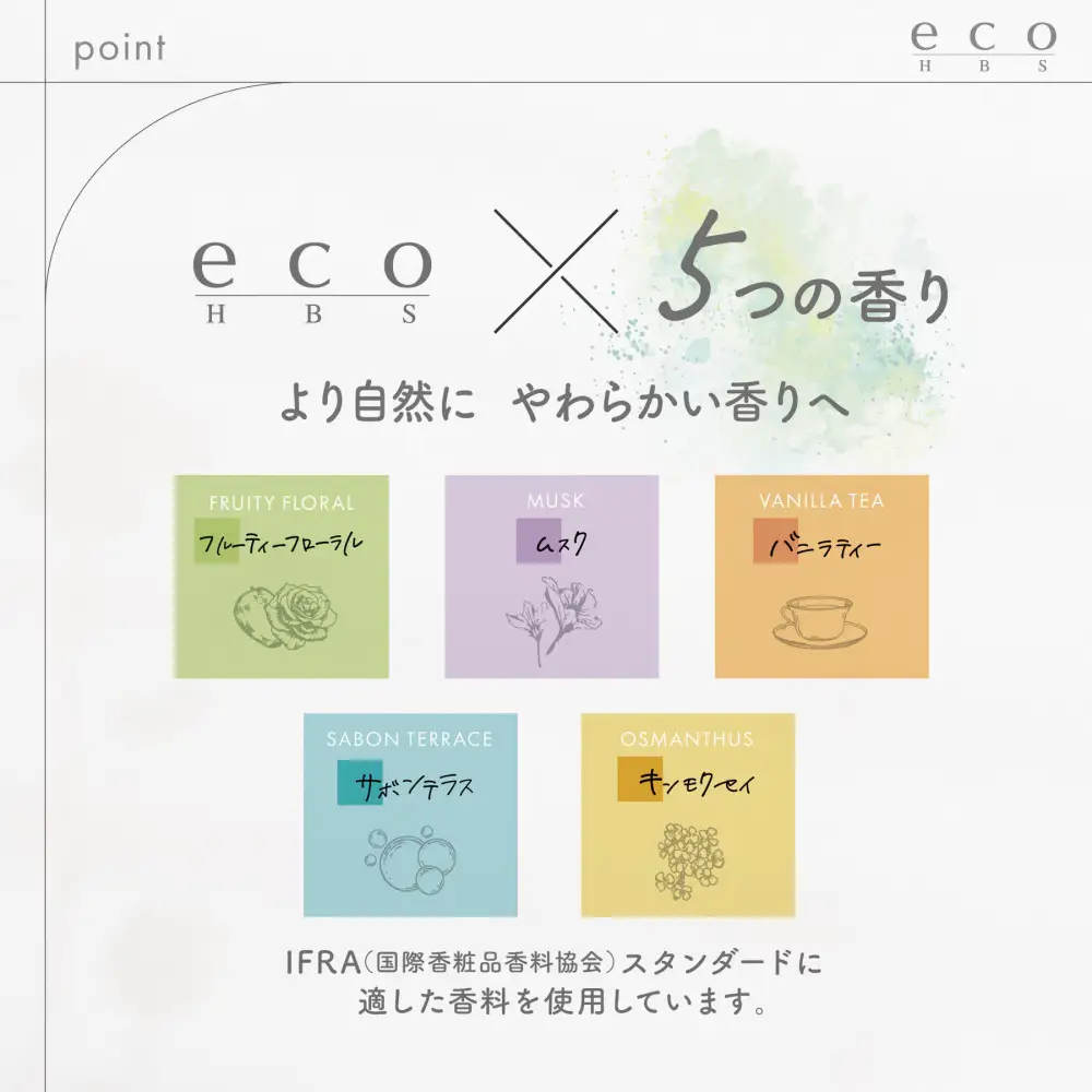 eco HBS シャンプー【バニラティー】eco HBS シャンプー500mL,1700mL＋トリートメント500g,1700g＋オイル80mL＋ミルク80g 6点セット