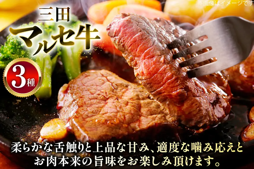 三田 マルセ牛 食べ比べ セット 計800g [勢戸 兵庫県 三田市 3d28bae610044]