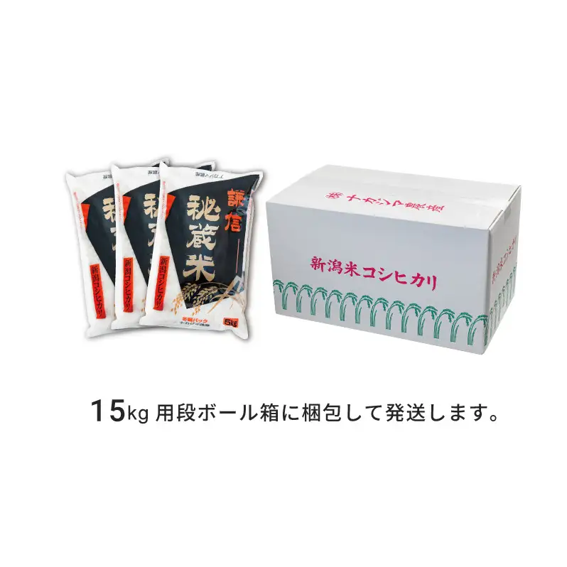 先行予約 令和8年産 新潟県産 コシヒカリ 15kg 謙信秘蔵米 真空 窒素