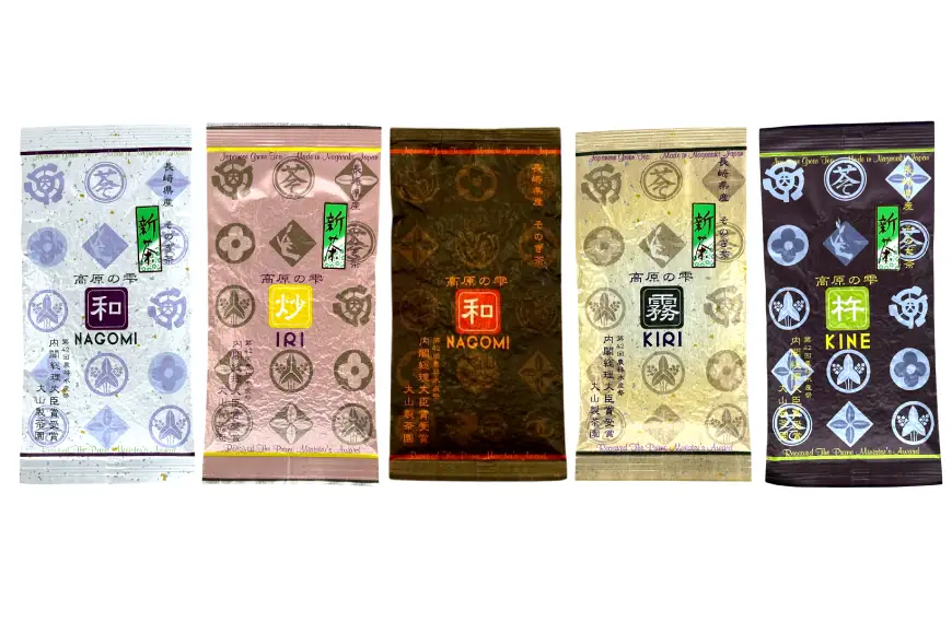 茶 茶葉 緑茶 九州 そのぎ茶 飲み比べ 「高原の雫」詰め合わせ [大山製茶園 長崎県 東彼杵町 hs42bag560000]