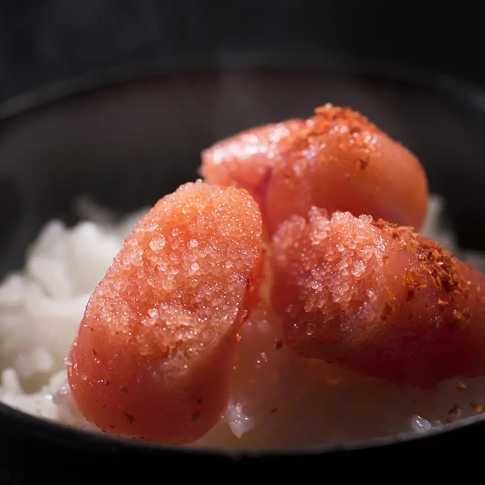 小分けにパック一口サイズ ミノリ本舗 辛子めんたいこ(ロシア産) 155g 3D急速フリーザ使用 | たらこ 切子 タラコ 明太子 からし めんたいこ 唐辛子 小分け 北海道 八雲町