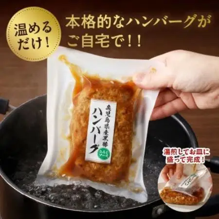 【毎月定期便】かごしま黒豚ハンバーグおろしソース10個(南九州市)全3回【配送不可地域：離島】【4086898】
