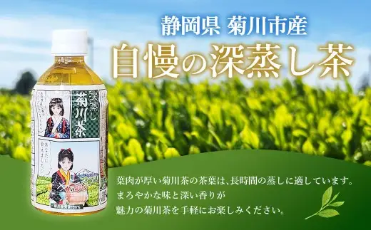 深蒸し菊川茶ペットボトル 350ml 24本入｜ お茶 茶 緑茶 深蒸し茶 菊川茶 ペットボトル 飲料 静岡県 菊川市 【2026年12月下旬迄順次発送予定】