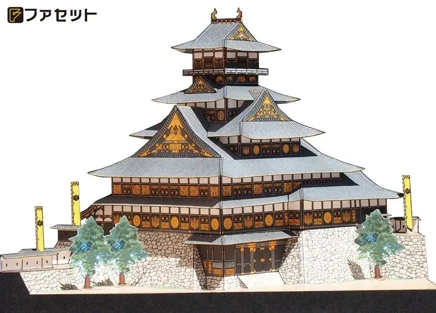 1251 復元 豊臣大坂城ペーパークラフト