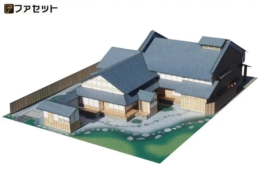 1259 中山道 鵜沼宿脇本陣ペーパークラフト