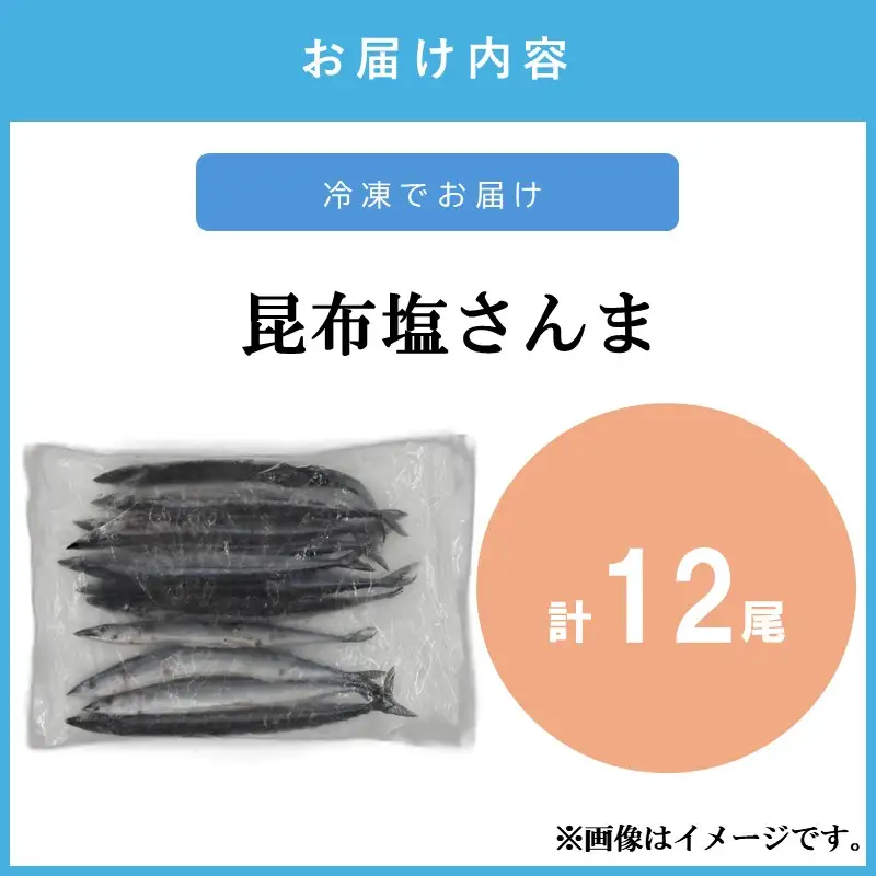 昆布塩さんま(12尾)【A2-170】