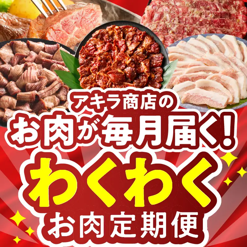 わくわくお肉定期便 全6回 合計7kg