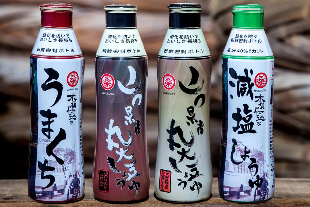 木桶で仕込む地産醤油。6種類の濃口醤油を味比べ!ぽん酢・玉子かけ・寒漬も!セット 桑田醤油有限会社 山口県 防府市 B-F13 醤油 詰め合わせ 濃口醤油 調味料 ぽん酢 漬物 減塩 木桶仕込み 天然醸造 食べ比べ