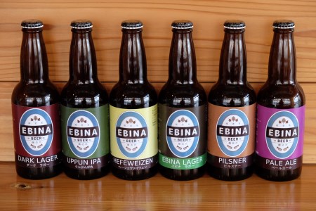 クラフトビール EBINA BEER 6種類 6本セット 【酒 飲み比べ 詰合せ ビール 瓶ビール エビナラガー ピルスナー ダークラガー ペールエール 神奈川県 海老名市】