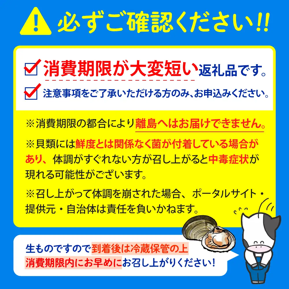 【数量限定】獲れたて直送 ホッキ貝 約2kg