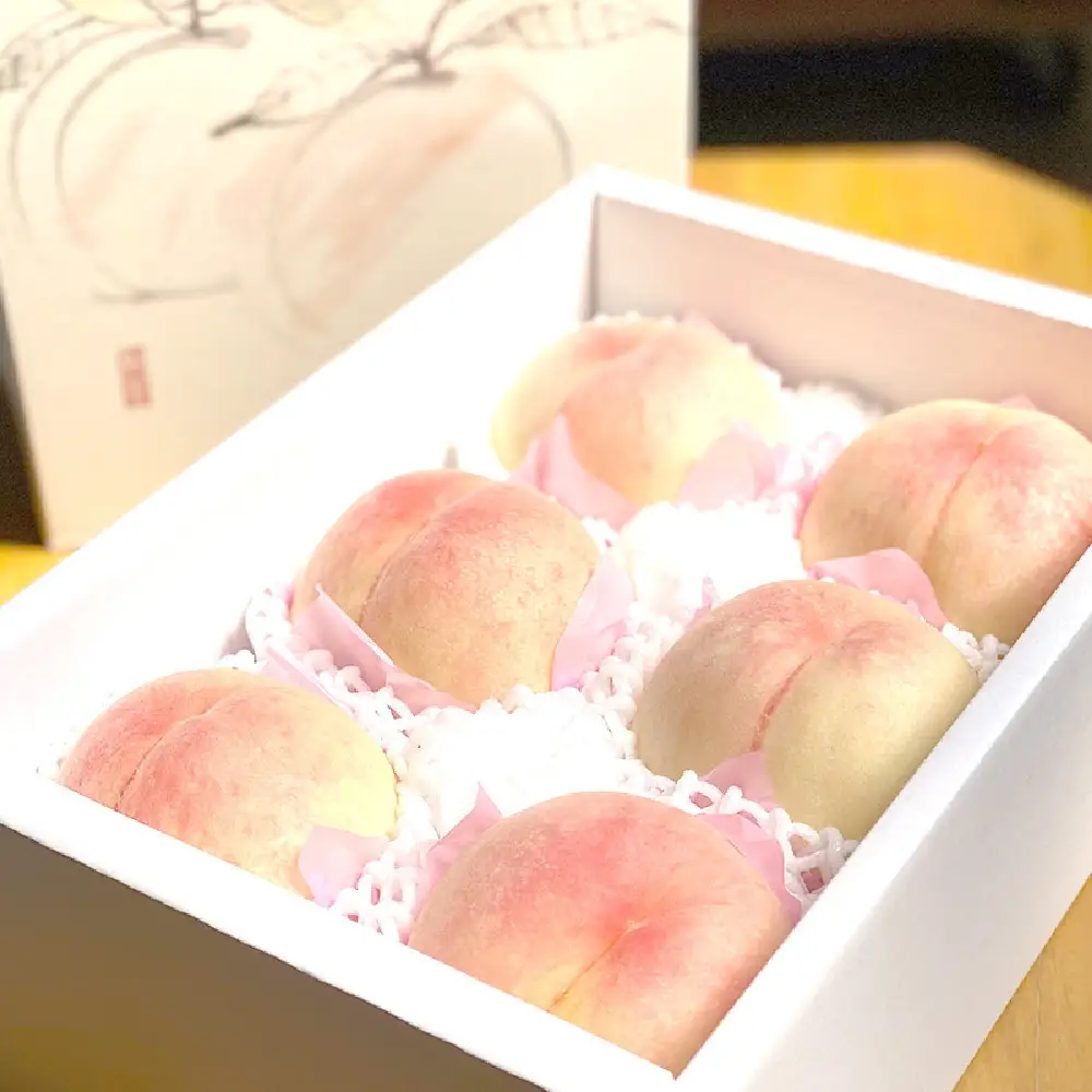 2026年 岡山県産 白桃 家庭用 約2kg（5〜7玉）