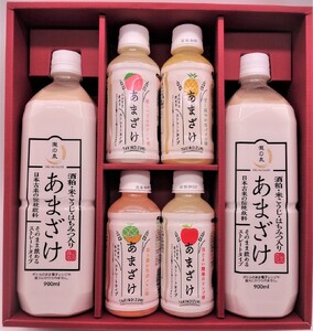 酒粕屋さんのフルーツ甘酒セット（6本入り） [あまざけ 果物 ドリンク