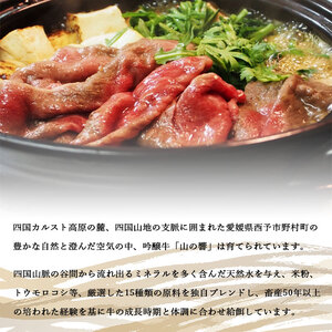 愛媛県産吟醸牛「山の響」特選和牛すき焼き・うす切り焼肉（国産黒毛和牛） NTC0002