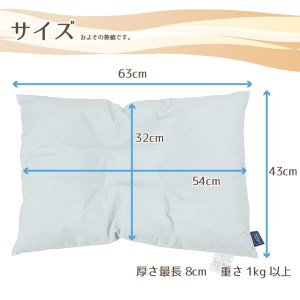 　アース製薬と共同開発！防ダニ枕【Dani Not】パイプ　43×63㎝ 15-27