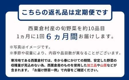 【半年定期】西粟倉村 旬の野菜おまかせセット｜6か月毎月お届け 【配送不可地域：北海道・沖縄・離島】 F-FF-C02A