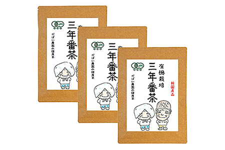有機栽培 三年番茶 3個セット 番茶：B220-004