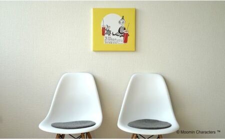 MOOMIN(ムーミン) ファブリックフレーム Sサイズ(ミイ＆ミムラ) キャラクター インテリア 絵画 HNNA023