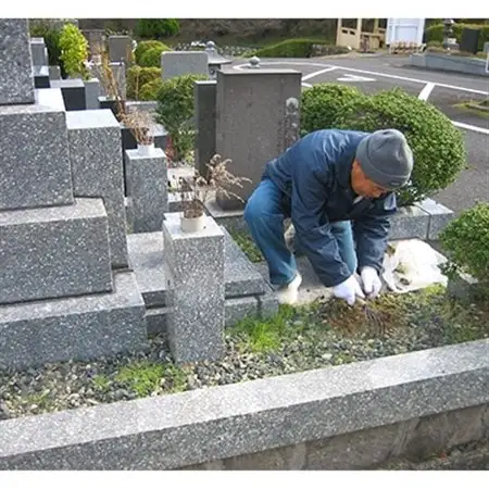 福岡中央霊園内　お墓の清掃代行サービス(1回分:作業時間60分)_ 地域サービス  _【1072413】