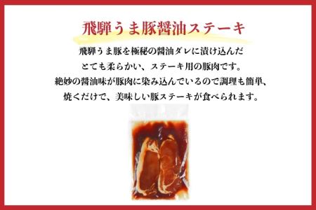 飛騨神岡名物 味付き飛騨旨豚 2パック セット 神岡 飛騨 豚 ステーキ  ひだ小僧  [Q179]