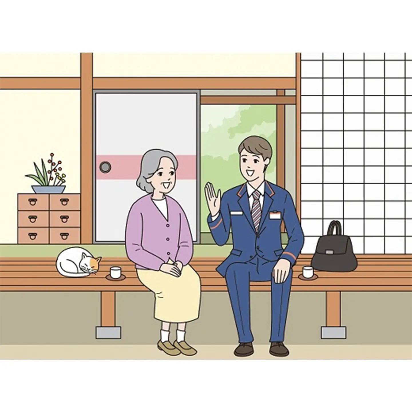 郵便局のみまもりサービス「みまもり訪問サービス」（６か月間）
