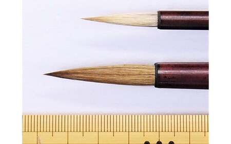 筆工房楽々堂の絵手紙筆　大小2本セットB＜054-009＞