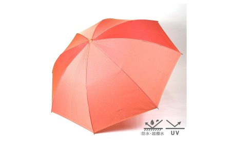 【晴雨兼用折りたたみ傘】 sea-sas シーサス(リビング・コーラル)  日傘 UVカット