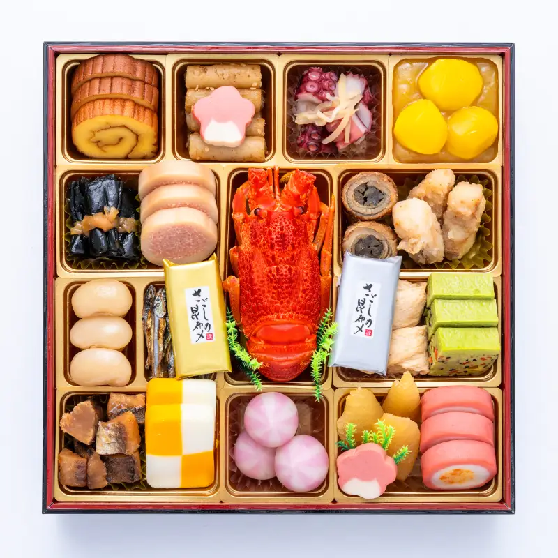 千賀屋謹製 2027年 迎春おせち料理「福寿千」和風三段重 4～5人前 全61品 冷蔵 おせち料理［035S05］