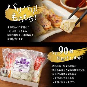 お家で簡単 藤一番 餃子セット(合計90個入)[037D01]ぎょうざ 餃子 ギョーザ 餃子のたれ 冷凍餃子 冷凍ギョーザ ラーメン屋餃子