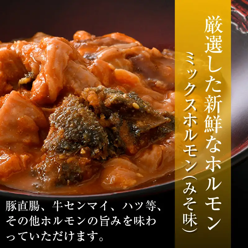 ミックスホルモン（みそ味）約180g×6袋（2人前×6袋）計1.08kg ／ホルモン [aw001-a019]