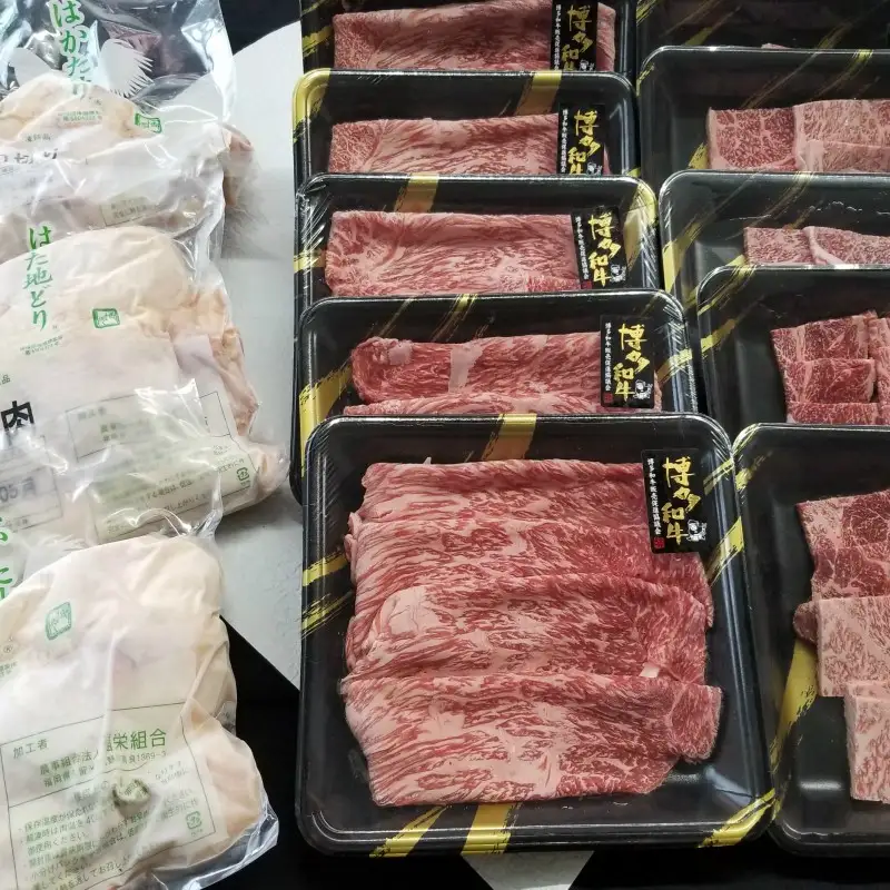 博多和牛＆はかた地どり バラエティーセット(明太子付き)【12カ月定期便】【S-019】