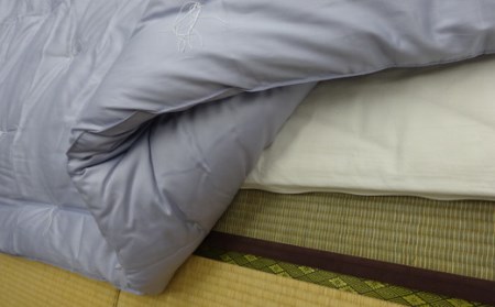 エジプト綿入り肌掛ふとん　（ブルー）【CW75W】
