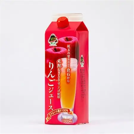 【完熟もぎとりりんご使用】　りんごジュース1000mlカートンパック8本【配送不可地域：離島・沖縄県】【1029021】