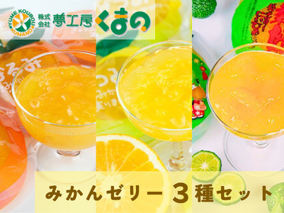 【果肉入り贅沢みかんゼリー☆18個（3種各2個詰め合わせ×3箱）【kmkn0063】