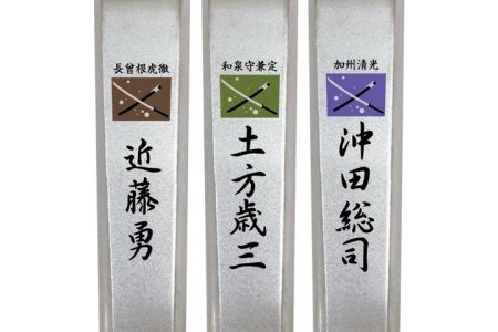 H6-90 維新爪切り3個セット【新選組】