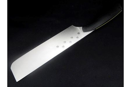 H45-09 NYAIFE KITCHEN （ニャイフキッチン） 菜切り包丁 ブラック/イエロー メインクーンver