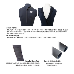 ウェットスーツ RINCON 3/2mm icon-BZ フルスーツ FALL/WINTER仕様 XLサイズ