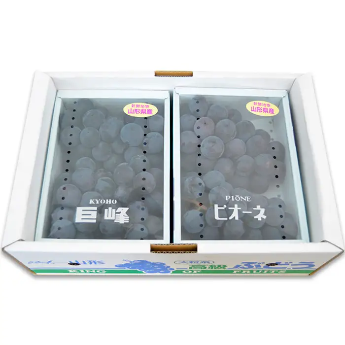 山形のぶどうセット 秀品 約2kg(ピオーネ1kg2房前後・巨峰1kg2房前後)[8月中旬～9月中旬お届け]【令和8年産先行予約】FS24-571 くだもの 果物 フルーツ 山形 山形県 山形市 2026年産