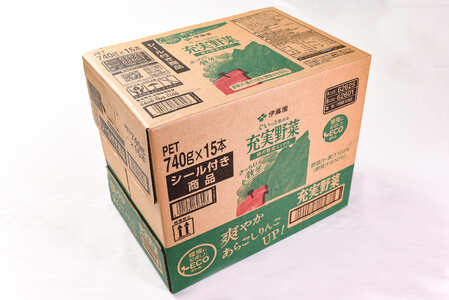 【10営業日以内発送】伊藤園 充実野菜 緑の野菜 740g×15本セット（1ケース）  スピード発送　019-G-IT005