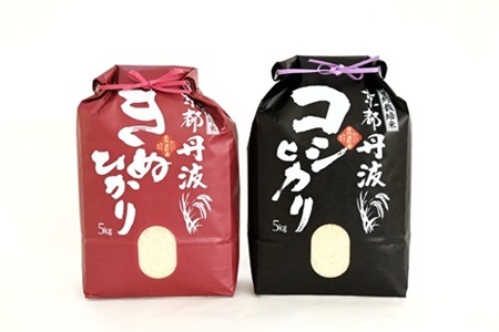 【京丹波の米】 京丹波こしひかり きぬひかり 食べ比べセット 10kg 令和7年産  [015MB002]