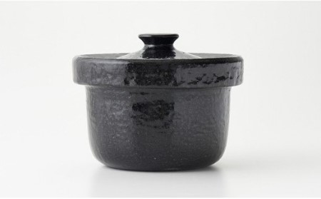 土鍋で炊くと米が甘くなる 「濃黒3合釜鍋 雑穀ご飯鍋」 ARITA PLUS 土鍋 ご飯 3合 黒 A140-34