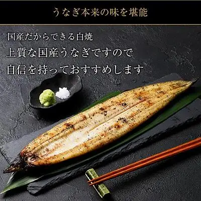 鹿児島県大隅産 千歳鰻の 白焼鰻　2尾  | うなぎ うなぎ